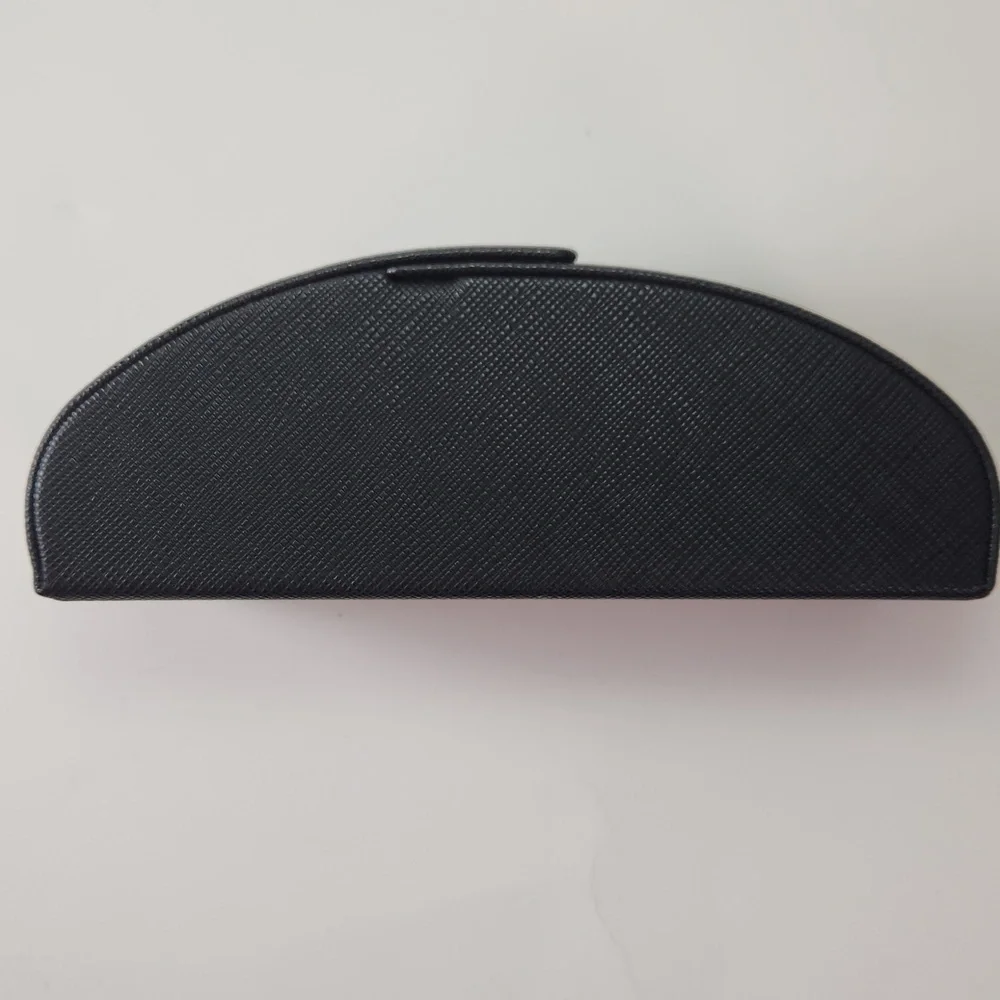 PRADA SAFFIANO Black Leather Sunglasses Case EUC